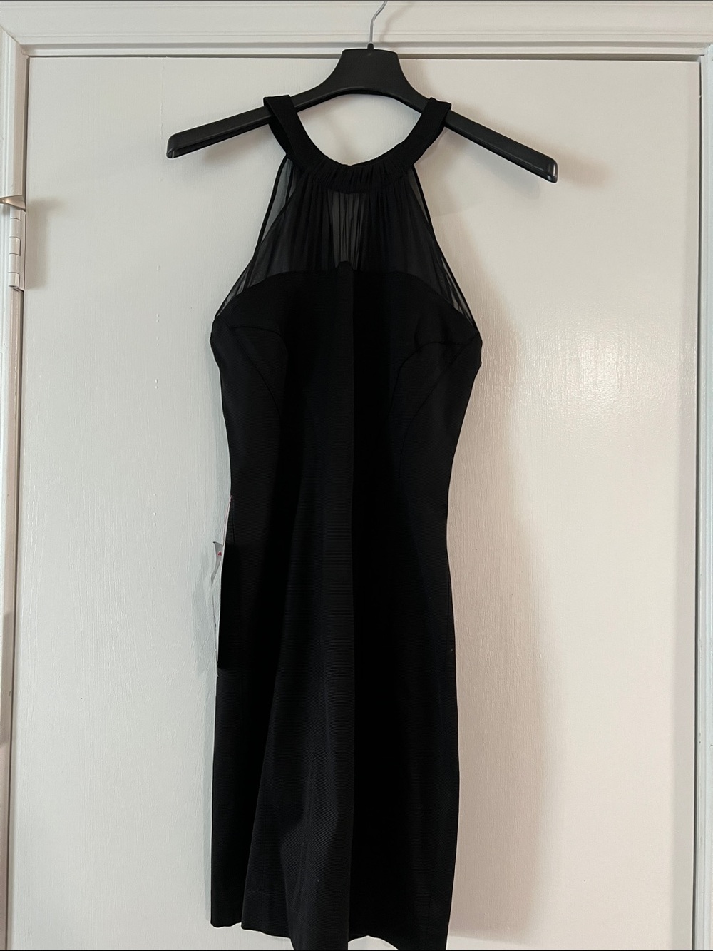 Bebe Black Halter Cocktail Dress